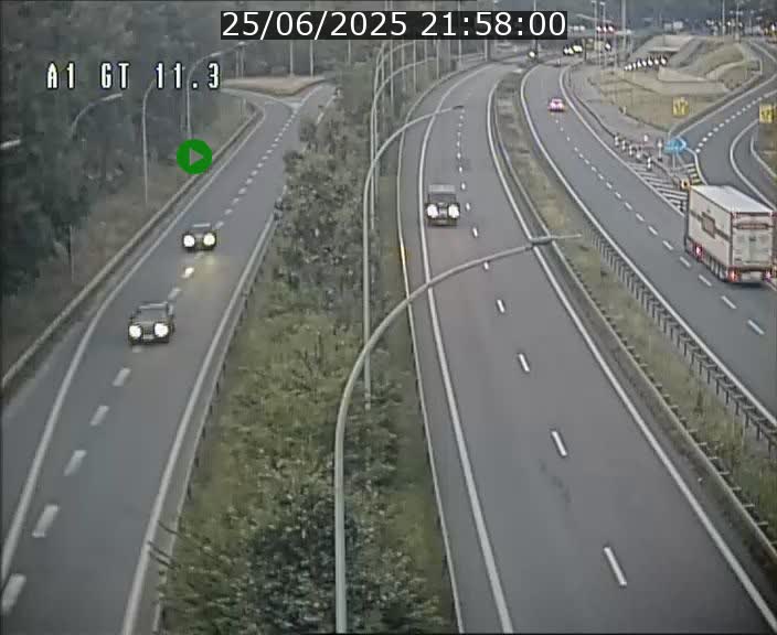 Traffic live webcam Luxembourg Senningerberg - A1 direction Allemagne - BK 11.3