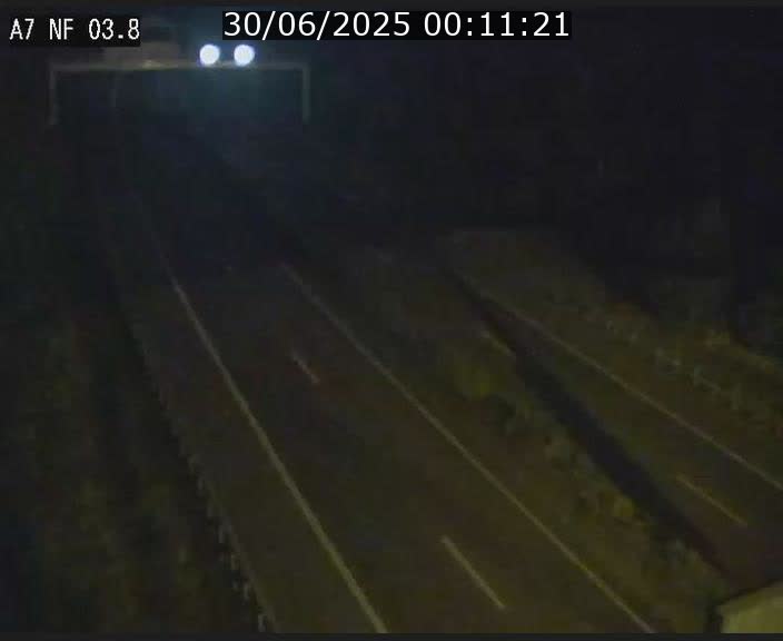 Webcam autoroute A7 au Luxembourg à la sortie du Tunnel Stafelter vers le Nord