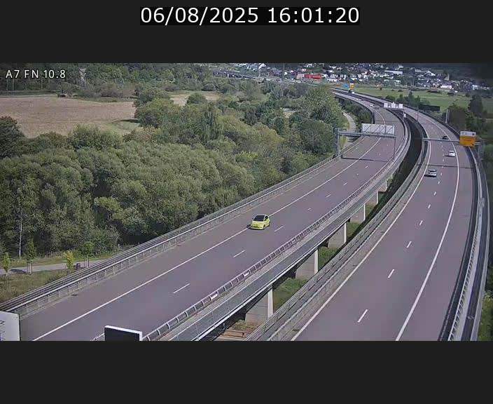 Caméra trafic Luxembourg - A7, Tunnel Gousselerbierg, sortie sud, direction rond-point Lorentzweiler (BK 10.8)