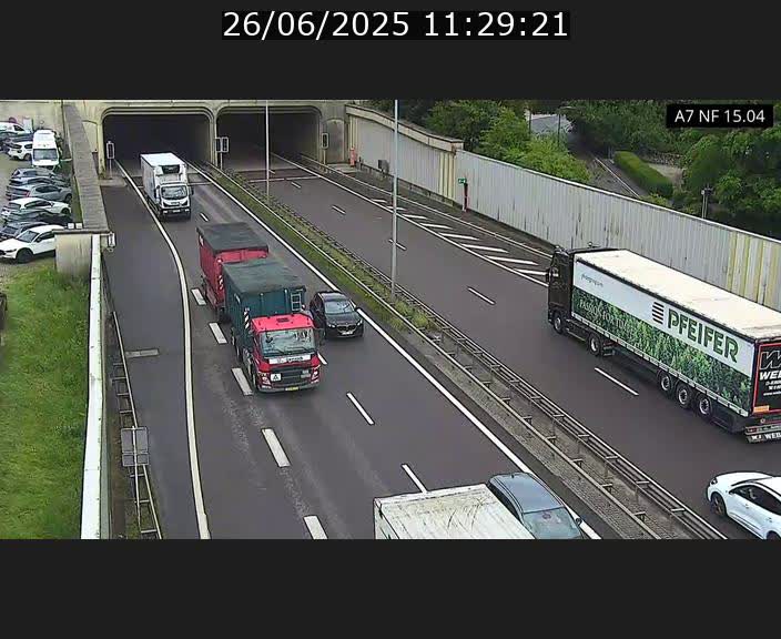Caméra trafic Luxembourg - A7, Tunnel Mersch, entrée sud, direction Ettelbruck