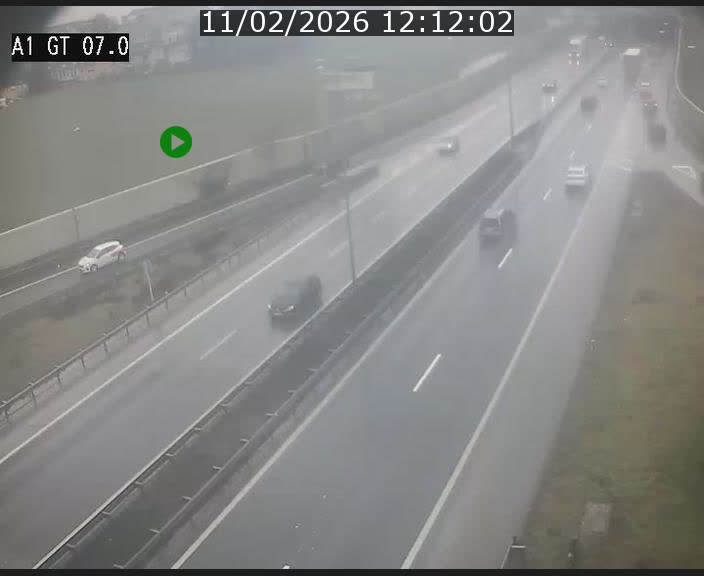 Traffic live webcam Luxembourg Cents - A1 direction Kirchberg - BK 7