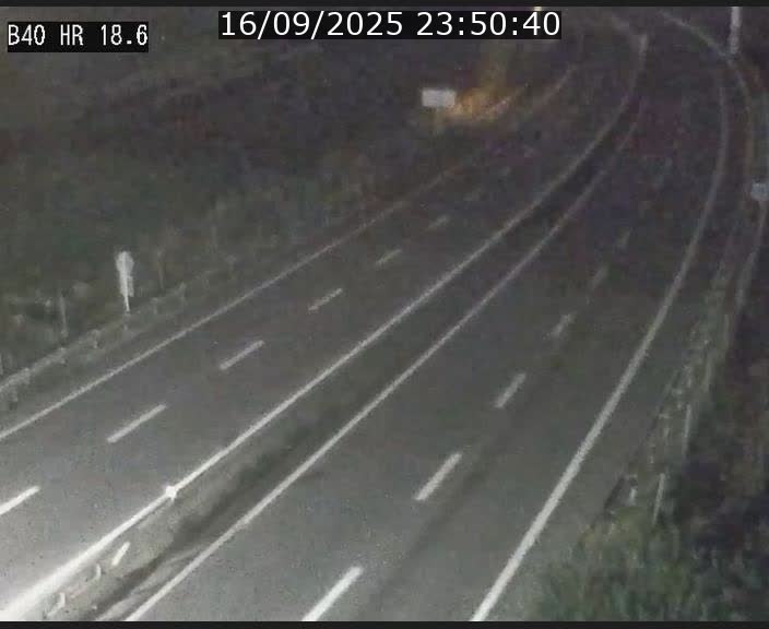Webcam sur la route de liaison entre Micheville et Esch-Belval à la frontière entre le Luxembourg et la France. Vue orientée vers la Lorraine.