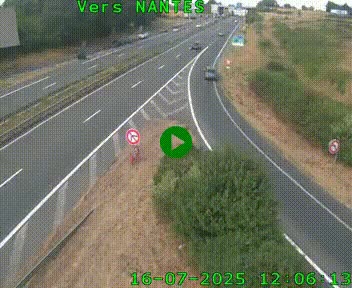 Webcam N147 au nord de Poitiers et à la jonction avec la A10