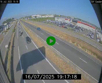Webcam sur la N165 à hauteur de Caudan, dans le Morbihan.