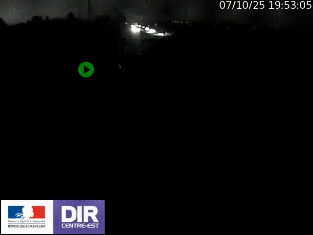 Webcam sur le contournement de Valence, sur la Nationale 7, à la jonction avec la N532, caméra orientée vers Grenoble