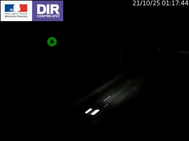 Caméra de circulation routière sur le boulevard périphérique Laurent Bonnevay de Lyon (D383) à hauteur de Bron, avant la jonction avec l'A43. Vue orientée vers l'échangeur