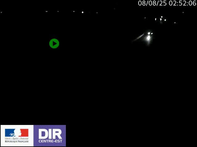 Webcam sur le quai Parjot à Vienne, aux Portes de Lyon, sur la Nationale 7, à la jonction avec le boulevard du Rhône-nord (D1407), caméra orientée vers Lyon
