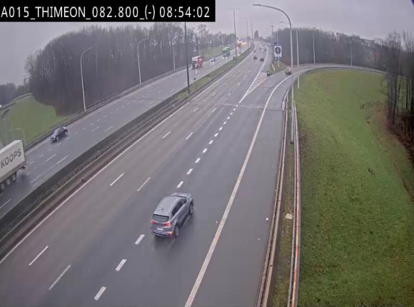 Caméra trafic Belgique - Thiméon - E42, jonction avec A54 (E420) direction La Louvière/Charleroi - BK 82.82