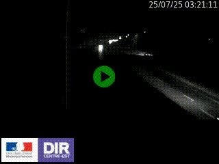 Caméra autoroute sur A6 - Valvert, près de Lyon, en direction de Paris, à hauteur de la sortie 36 Porte du Valvert