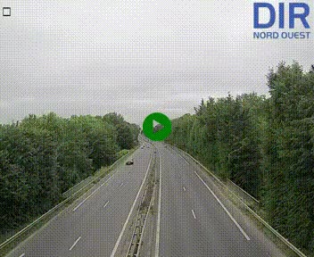 Webcam sur le périphérique de Caen (N814) à l'est de la ville, à Mondeville hauteur de la sortie 2, Presqu'île-Rives de l'Orne, au bout de l'autoroute A13