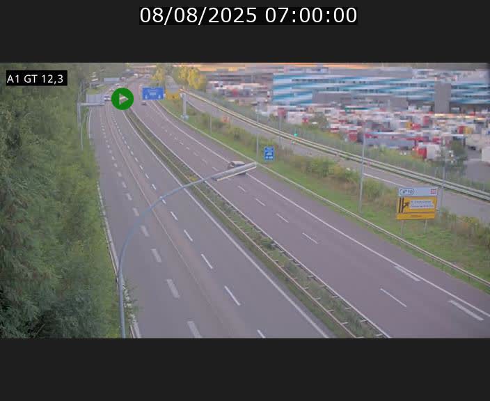 Traffic live webcam Luxembourg Senningerberg - A1 direction Allemagne - BK 12.3
