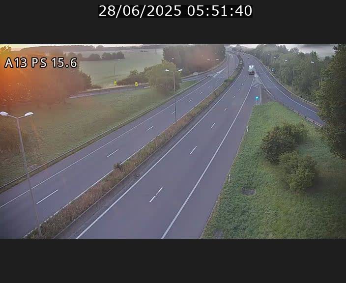 Traffic live webcam Luxembourg Kayl - A13 direction Dudelange - BK 15.6