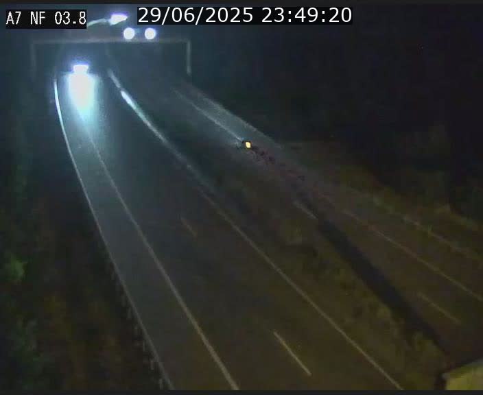 Webcam autoroute A7 au Luxembourg à la sortie du Tunnel Stafelter vers le Nord