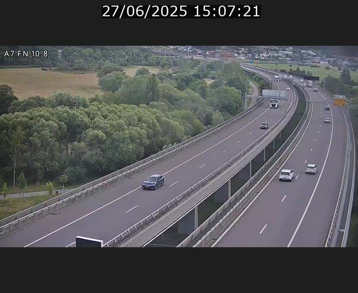 Caméra trafic Luxembourg - A7, Tunnel Gousselerbierg, sortie sud, direction rond-point Lorentzweiler (BK 10.8)
