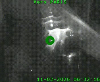 Caméra routière sur l'autoroute A20 à Bessines-sur-Gartempe. Vue orientée vers Paris