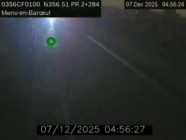 Webcam à l'entrée de Lille en direction du périphérique, à proximité de Mons-en-Baroeul sur la N356