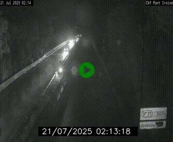 Webcam sur la N165 après le Pont de l'Iroise, à l'entrée de Brest