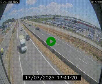 Webcam sur la N165 à hauteur de Caudan, dans le Morbihan.
