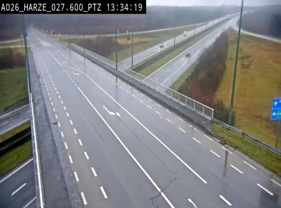 Caméra autoroute Belgique - Sougné-Remouchamps,E25 direction Luxembourg