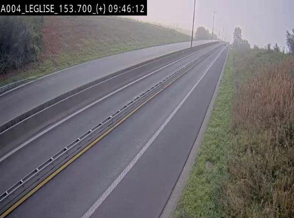 Webcam autoroute E411 à hauteur de Léglise, en direction de Luxembourg