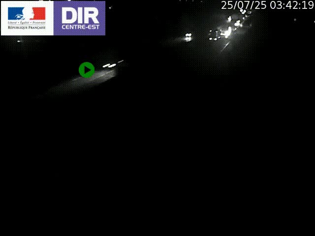 Caméra de circulation à Saint-Priest à la jonction entre l'A43 et l'A46 en direction de Marseille