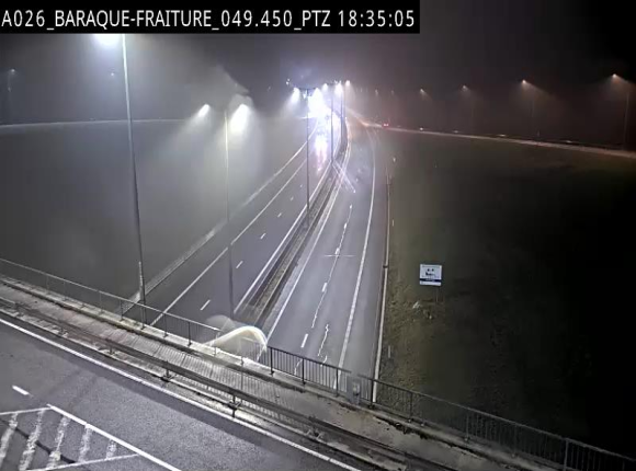 Webcam à la Baraque de Fraiture à la jonction entre l'E25 et la N89 à hauteur de Vielsalm
