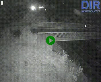 Webcam sur A84 à hauteur de Pont-Farcy, au niveau du pont autoroutier sur la Vire, au sud de Saint-Lô