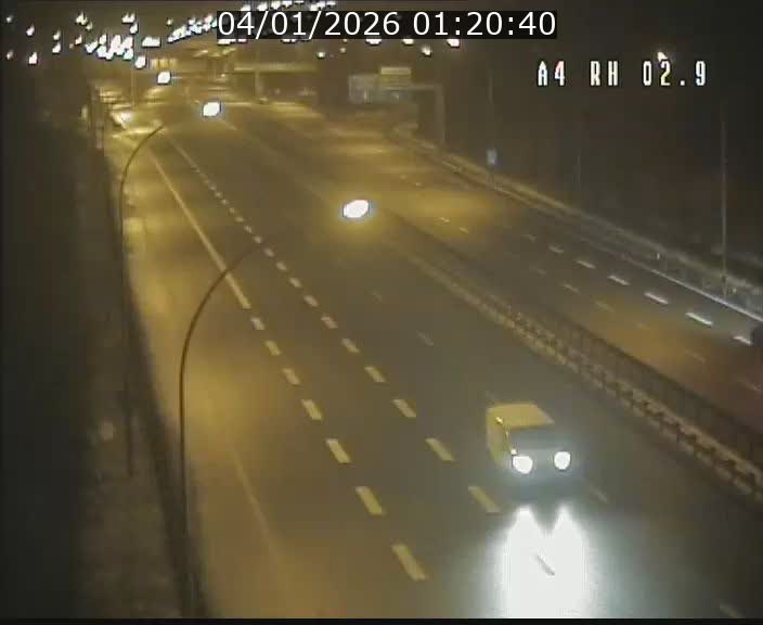 Webcam traffic A4 Luxembourg - BK 2.9 - Croix de Cessange (direction Luxembourg)