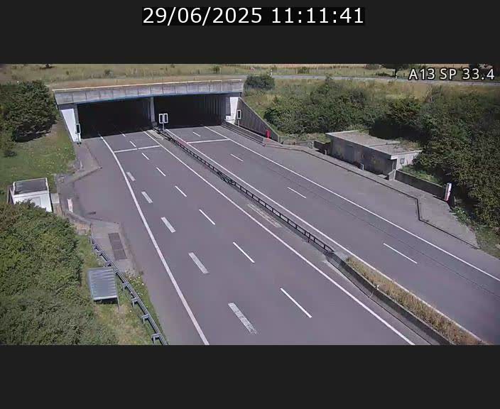 Webcam trafic sur A13 à hauteur d'Altwies en direction de Mondorf-les-bains et en provenance de l'Allemagne