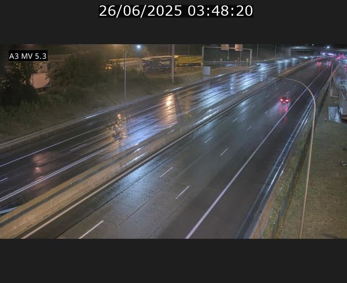 Webcam à l'Aire de Berchem au Luxembourg sur l'A3. Vue orientée vers la France