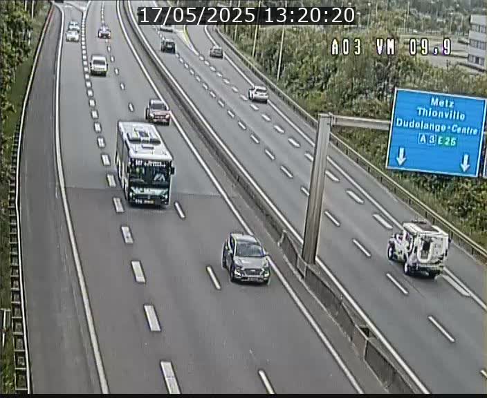 Webcam Autoroute à la Croix de Bettembourg - A3 - BK 9.9 - direction France