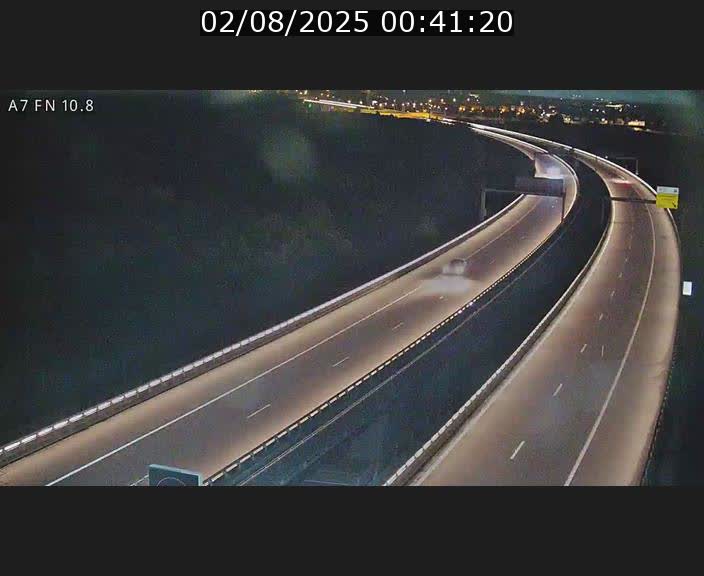 Caméra trafic Luxembourg - A7, Tunnel Gousselerbierg, sortie sud, direction rond-point Lorentzweiler (BK 10.8)