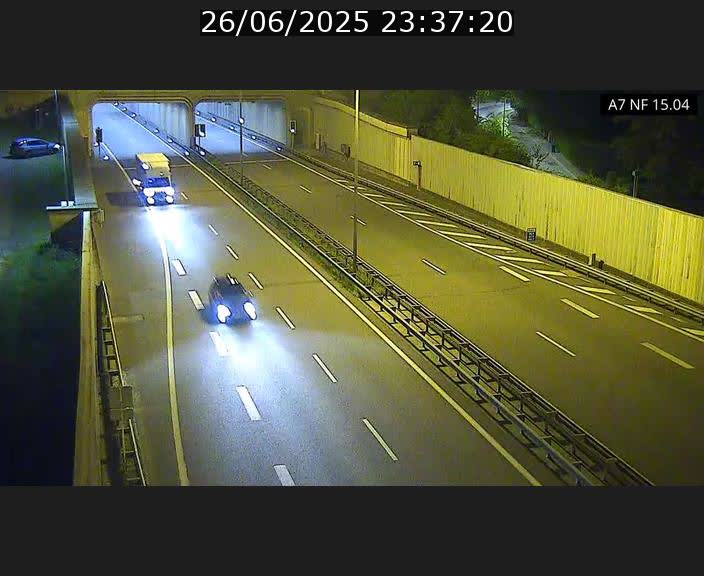 Caméra trafic Luxembourg - A7, Tunnel Mersch, entrée sud, direction Ettelbruck