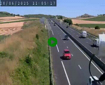Caméra autoroute A75 à hauteur de Le Crest, en direction de Montpellier