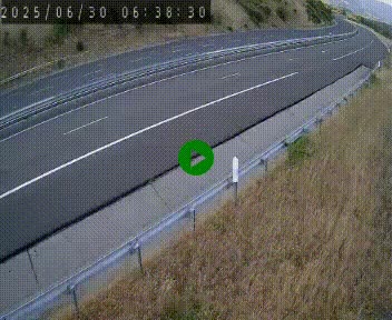 Caméra autoroutière France - A75, Engayresque, entre Millau et Séverac-le-Chateau, en direction de Montpellier