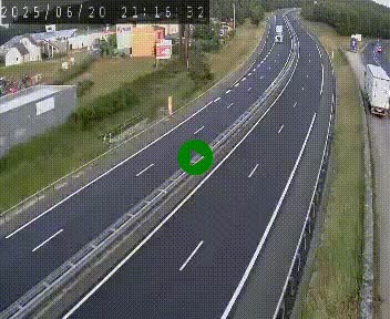 Caméra autoroute A75 à hauteur du col du rocher blanc en direction de Montpellier