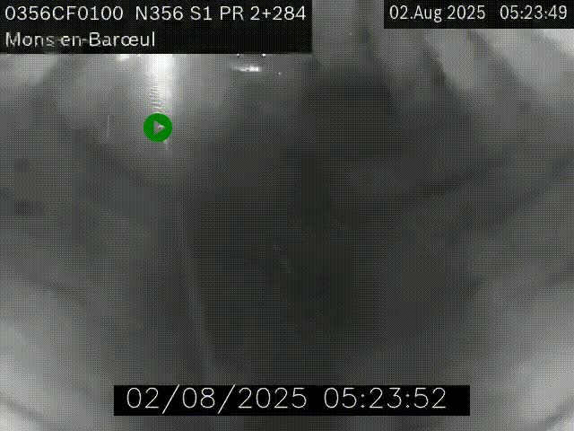 Webcam à l'entrée de Lille en direction du périphérique, à proximité de Mons-en-Baroeul sur la N356