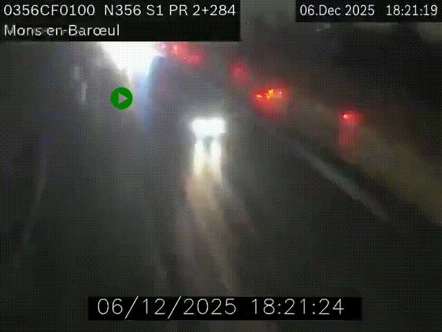 Webcam à l'entrée de Lille en direction du périphérique, à proximité de Mons-en-Baroeul sur la N356