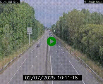 Webcam sur le périphérique de Nantes (N844) entre la Porte de Saint-Luce et la Porte d'Anjou, à l'est de la ville