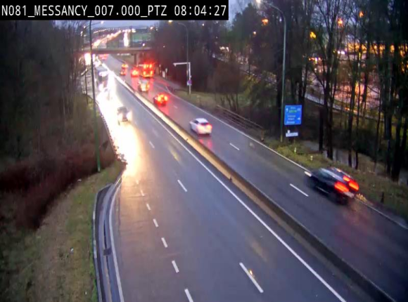 Webcam sur la N81 (E411) à hauteur du Cora Messancy. Vue orientée vers Arlon