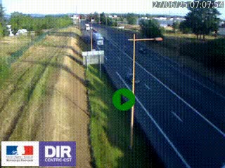 Webcam à Mably, à proximité de Roanne en direction de Moulins sur la N7