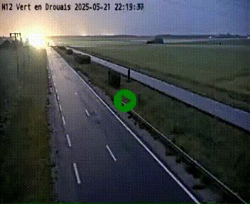 Webcam à hauteur de Vert-en-Drouais sur la N12, en périphérie de Dreux. Vue orientée vers Alençon