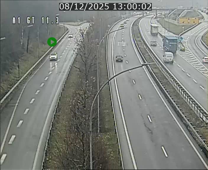 Traffic live webcam Luxembourg Senningerberg - A1 direction Allemagne - BK 11.3