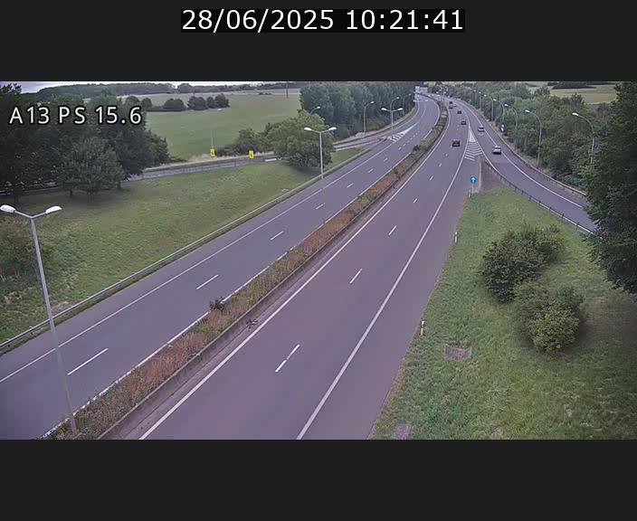 Traffic live webcam Luxembourg Kayl - A13 direction Dudelange - BK 15.6