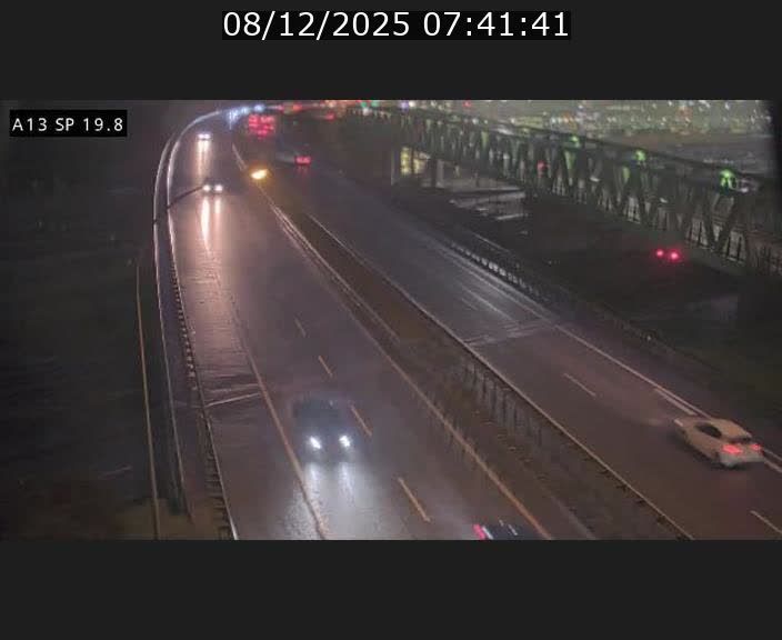 Traffic live webcam Luxembourg Croix de Bettembourg - A13 direction Esch-sur-Alzette - BK 19.8