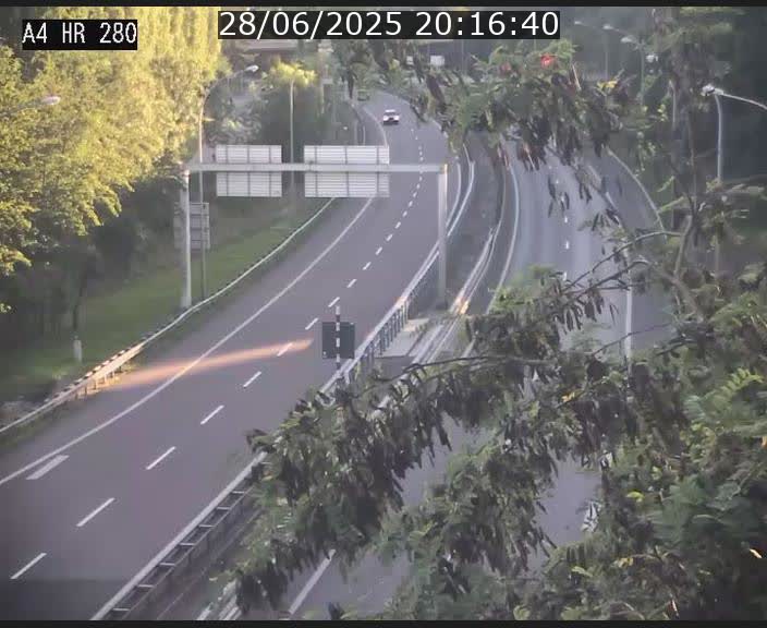 Webcam traffic A4 Luxembourg - BK 0.2 - P+R Bouillon (direction Luxembourg)