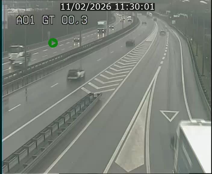 Traffic live webcam Luxembourg Croix de Gasperich - A1 direction Kirchberg - BK 0.3