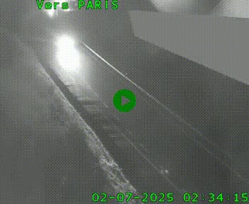 Caméra routière sur l'autoroute A20 à Saint-Pardoux-l'Ortigier, à la jonction avec l'A89. Vue orientée vers Paris