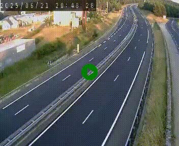 Caméra autoroute A75 à hauteur du col du rocher blanc en direction de Montpellier