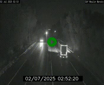 Webcam sur le périphérique de Nantes (N844) entre la Porte de Saint-Luce et la Porte d'Anjou, à l'est de la ville